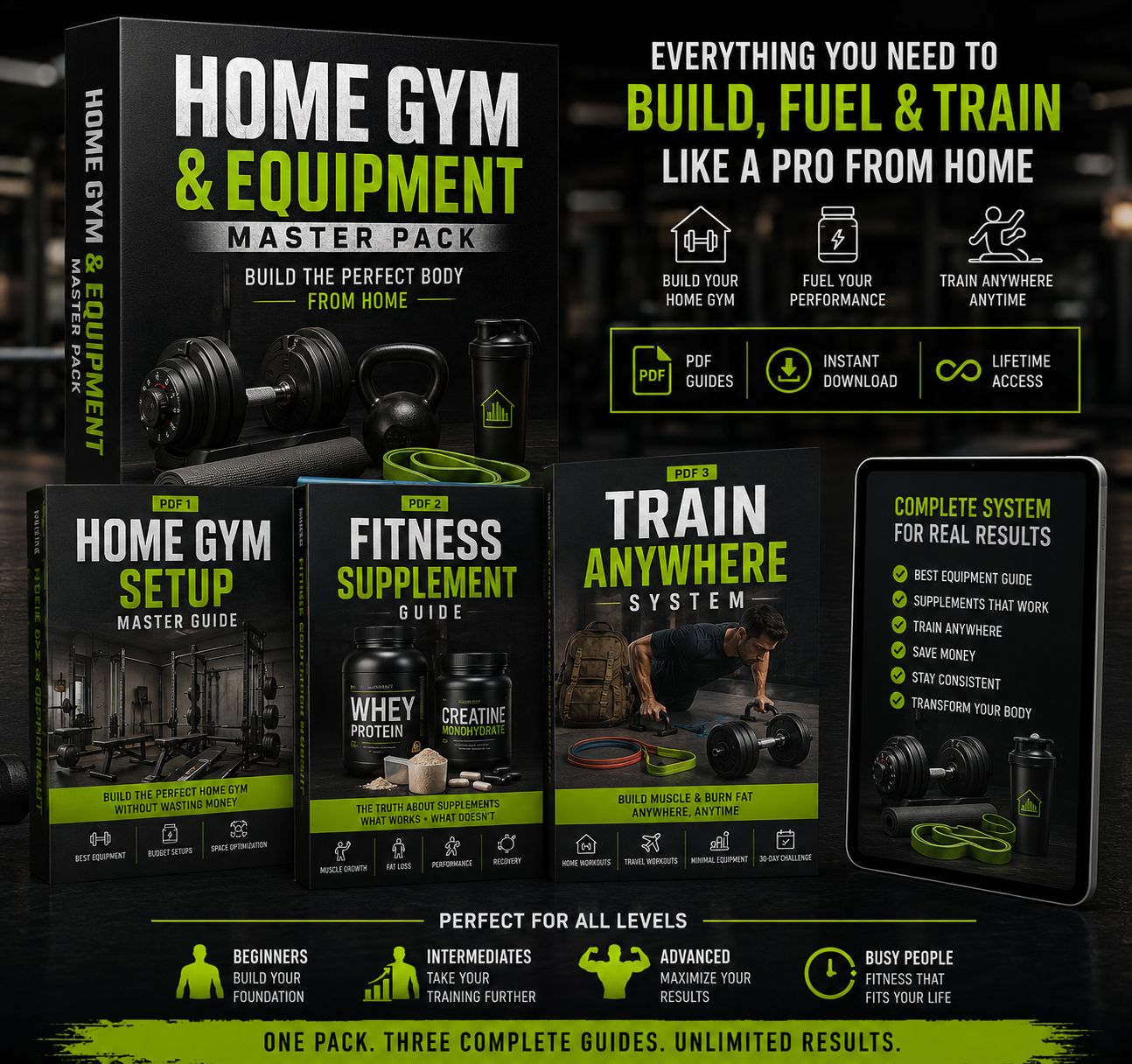 🔥 HOME GYM & FITNESS EQUIPMENT MASTER PACK 🔥